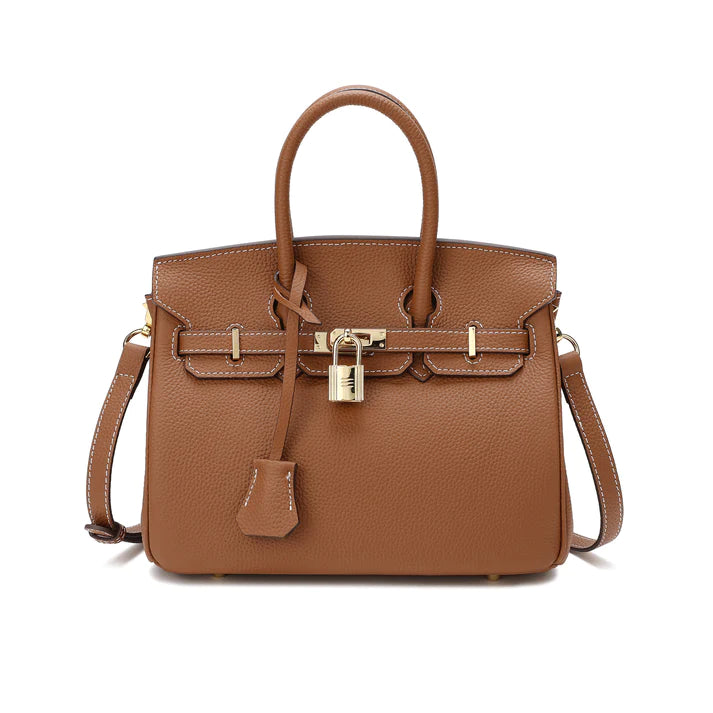 Styled Parisian Leather Shoulder Bag