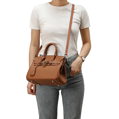 Styled Parisian Leather Shoulder Bag
