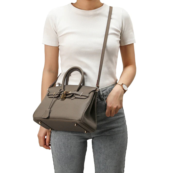 Styled Parisian Leather Shoulder Bag