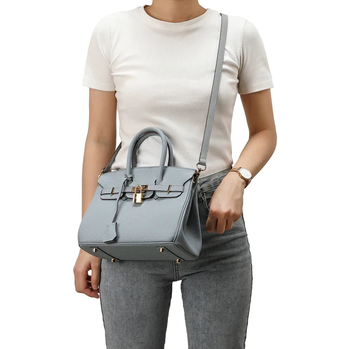 Styled Parisian Leather Shoulder Bag