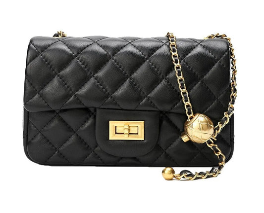 Paris Quilted Sheepskin Leather Bag