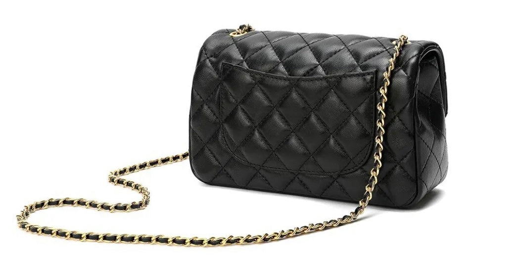 Paris Quilted Sheepskin Leather Bag