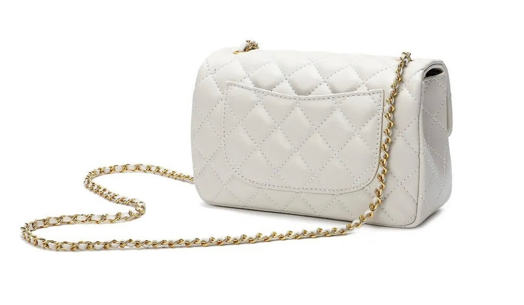 Paris Quilted Sheepskin Leather Bag