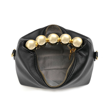 Smooth Paris Leather Top Handle/ Shoulder Bag