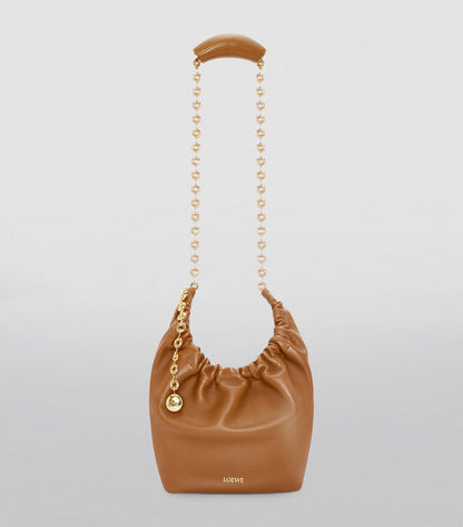 LOEWE Small Leather Squeeze Top-Handle Bag