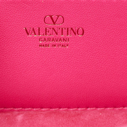 Valentino Magenta Crystal Embellished Small Loco Shoulder Bag