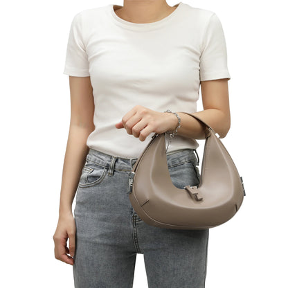 SMOOTH  LEATHER ADJUSTABLE SHOULDER BAG